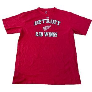 Majestic Detroit Red Wings NHL Men’s  Size XXL Tall T Shirt Red